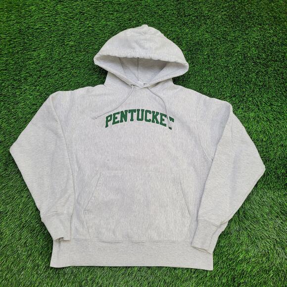 Vintage Y2K Champion Pentucket Hoodie Medium 21x24 Cropped - Picture 2 of 16